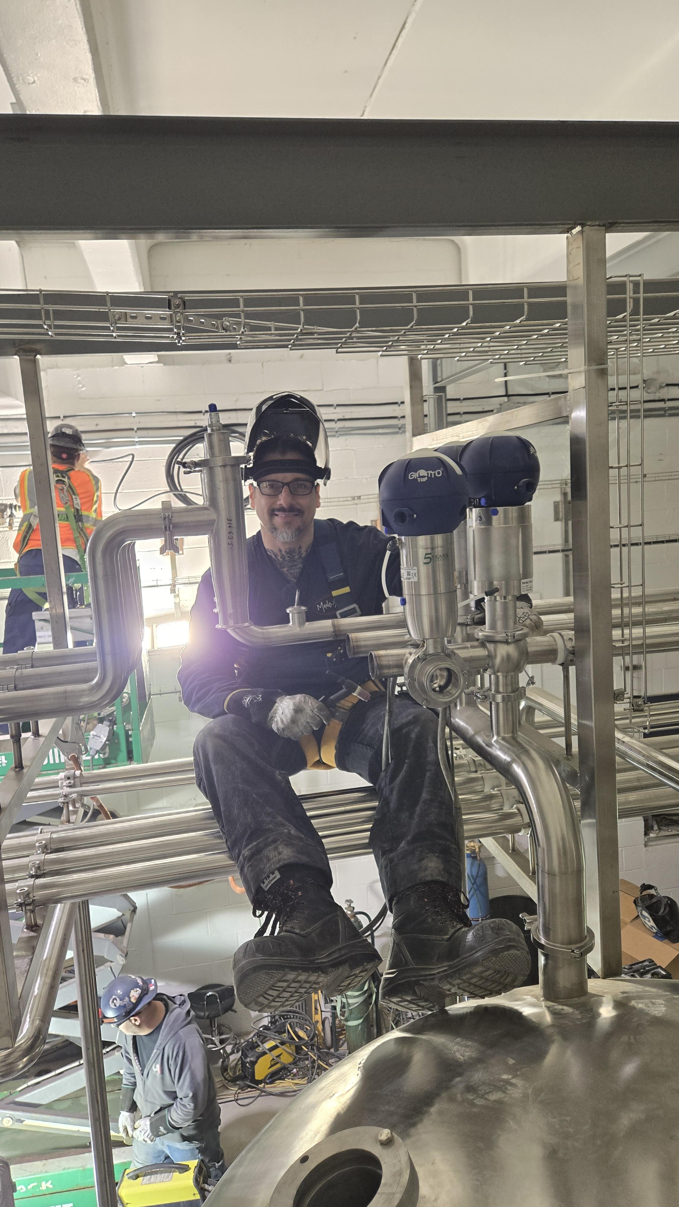 Sanitary pipe welding inspection