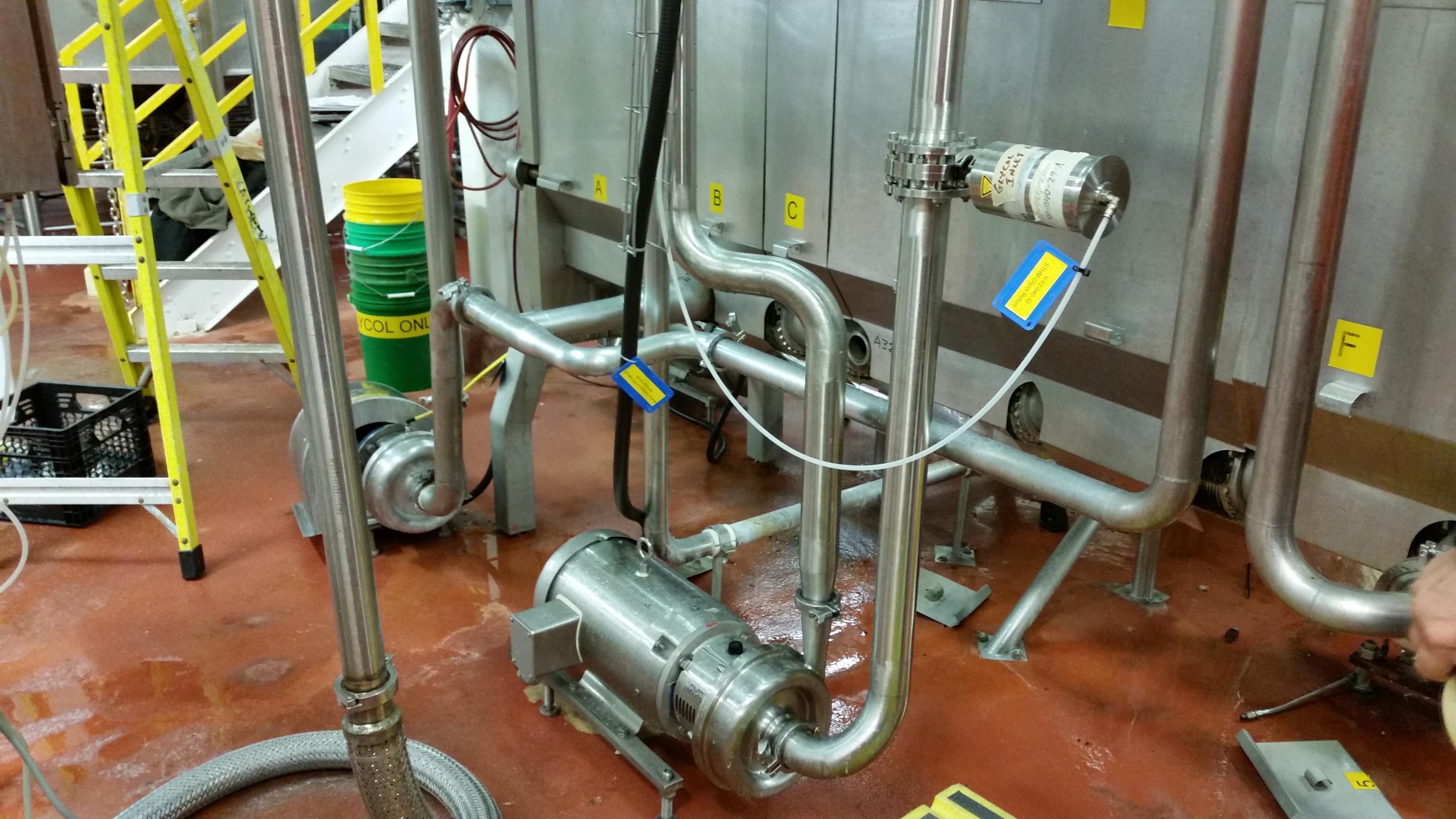 Large-scale process piping system installation